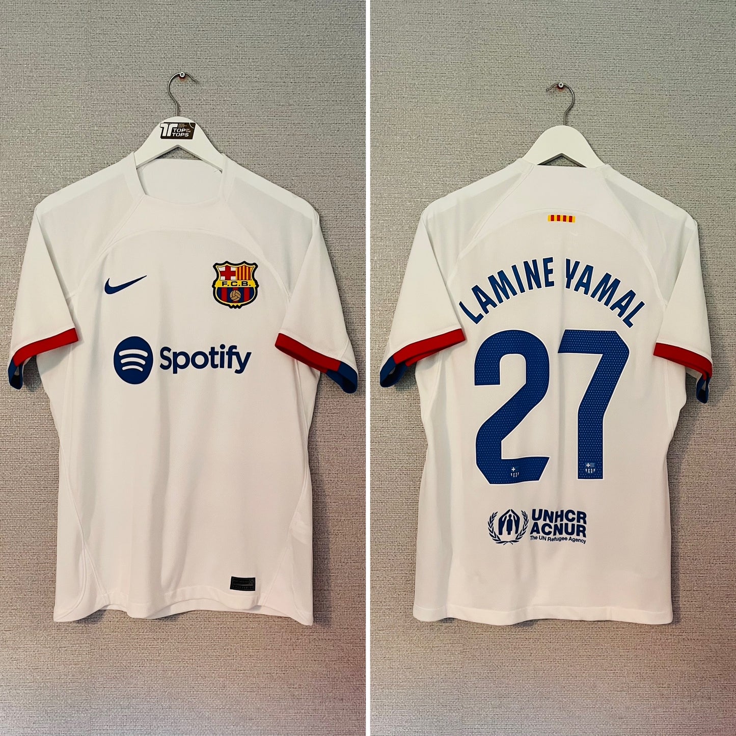 Barcelona away football shirt 2023/24 Lamine Yamal Medium