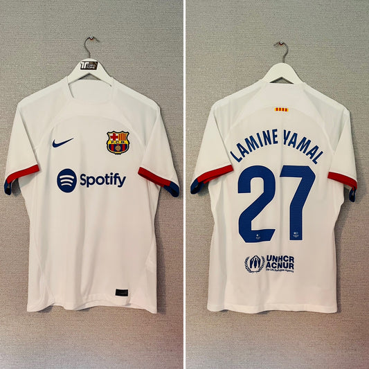 Barcelona away football shirt 2023/24 Lamine Yamal Medium