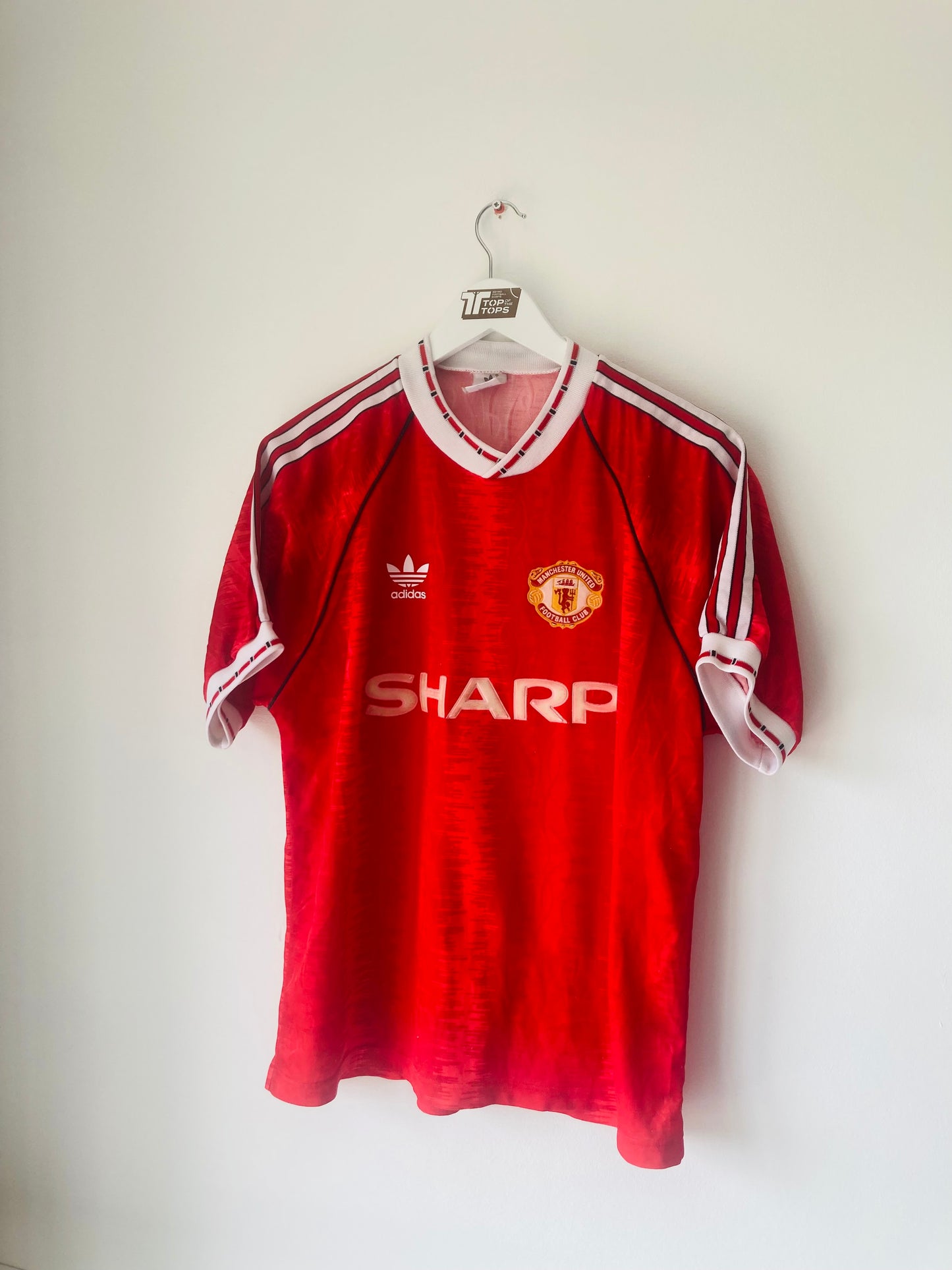 Manchester United home football shirt 1990/92 Large
