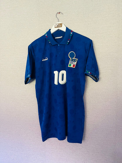 Italy home football shirt W/C 1994 Baggio Medium
