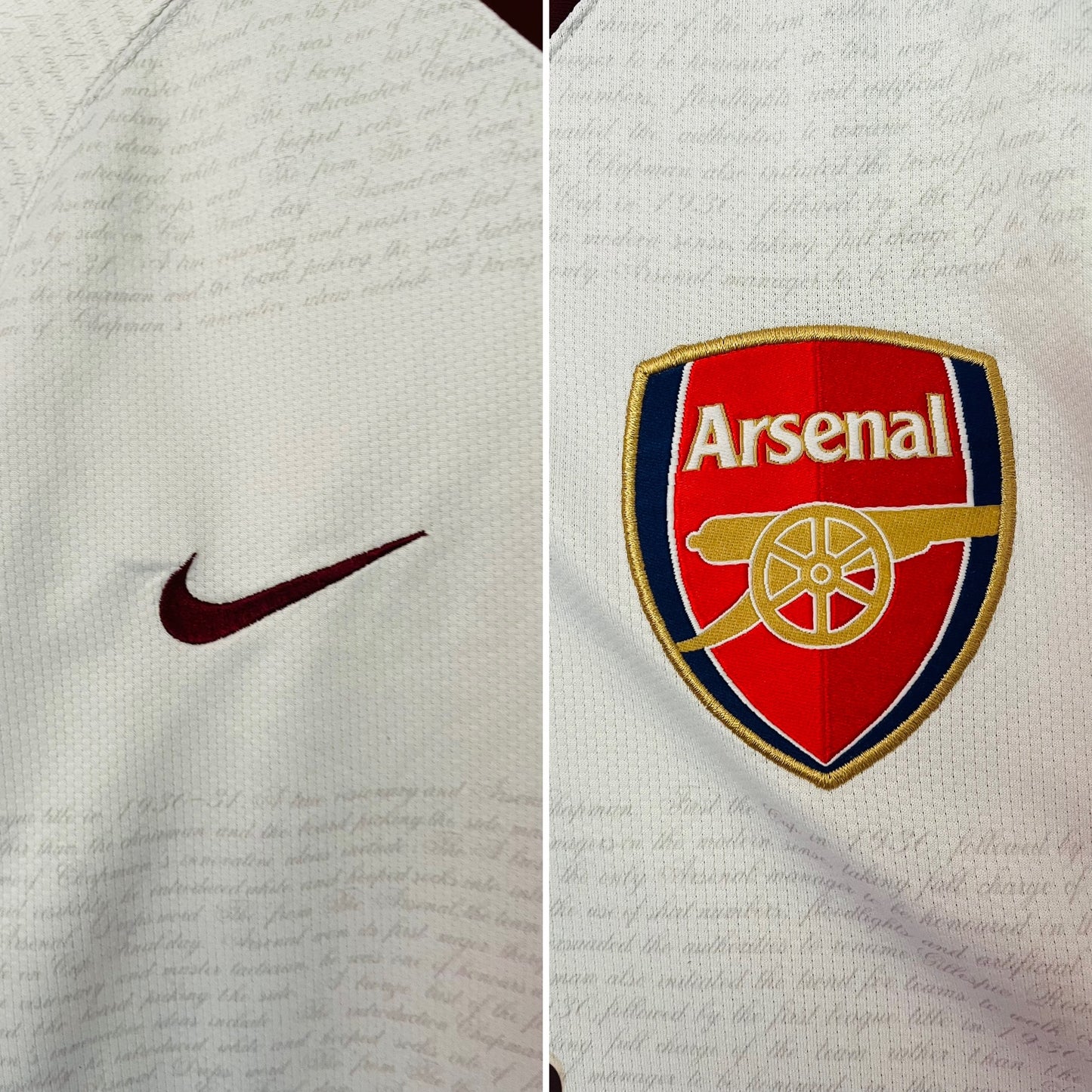 Arsenal away football shirt 2007/08 Gilberto Large