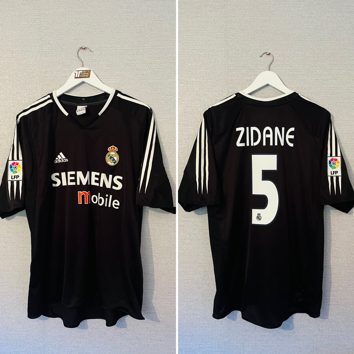 Real Madrid away football shirt 2004/05 Zidane XL