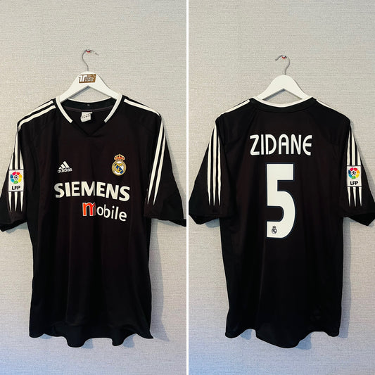 Real Madrid away football shirt 2004/05 Zidane XL