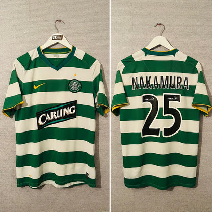 Glasgow Celtic home football shirt 2008/09 Nakamura Medium