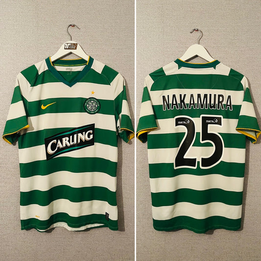 Glasgow Celtic home football shirt 2008/09 Nakamura Medium
