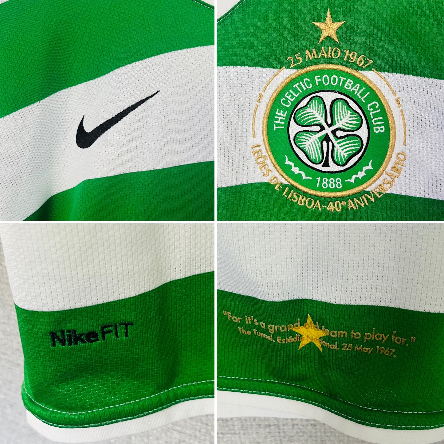 Glasgow Celtic home football shirt 2007/08 Nakamura XXL