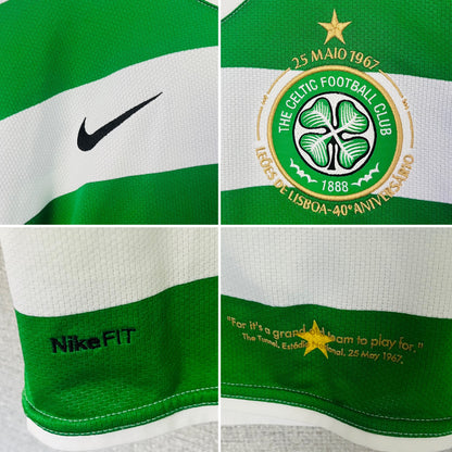 Glasgow Celtic home football shirt 2007/08 Nakamura XXL