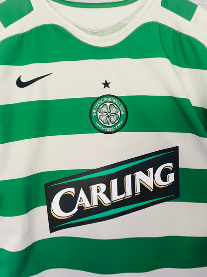 Glasgow Celtic home football shirt 2005/06 Keane XL