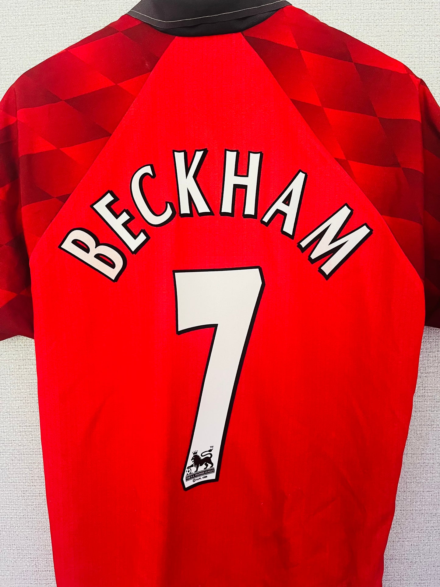 Manchester United home football shirt 1997/98 Beckham Medium