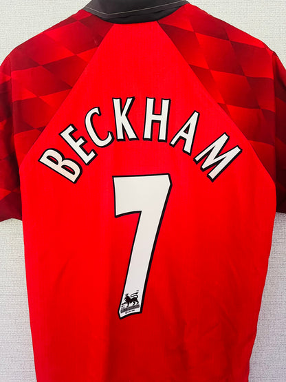 Manchester United home football shirt 1997/98 Beckham Medium