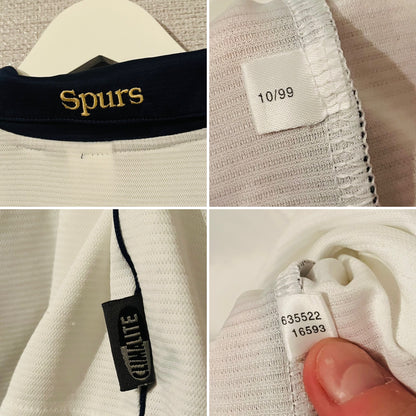 Tottenham Hotspur home football shirt 1999/2001 Ginola Medium