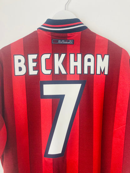 England away football shirt 1997/99 Beckham XL