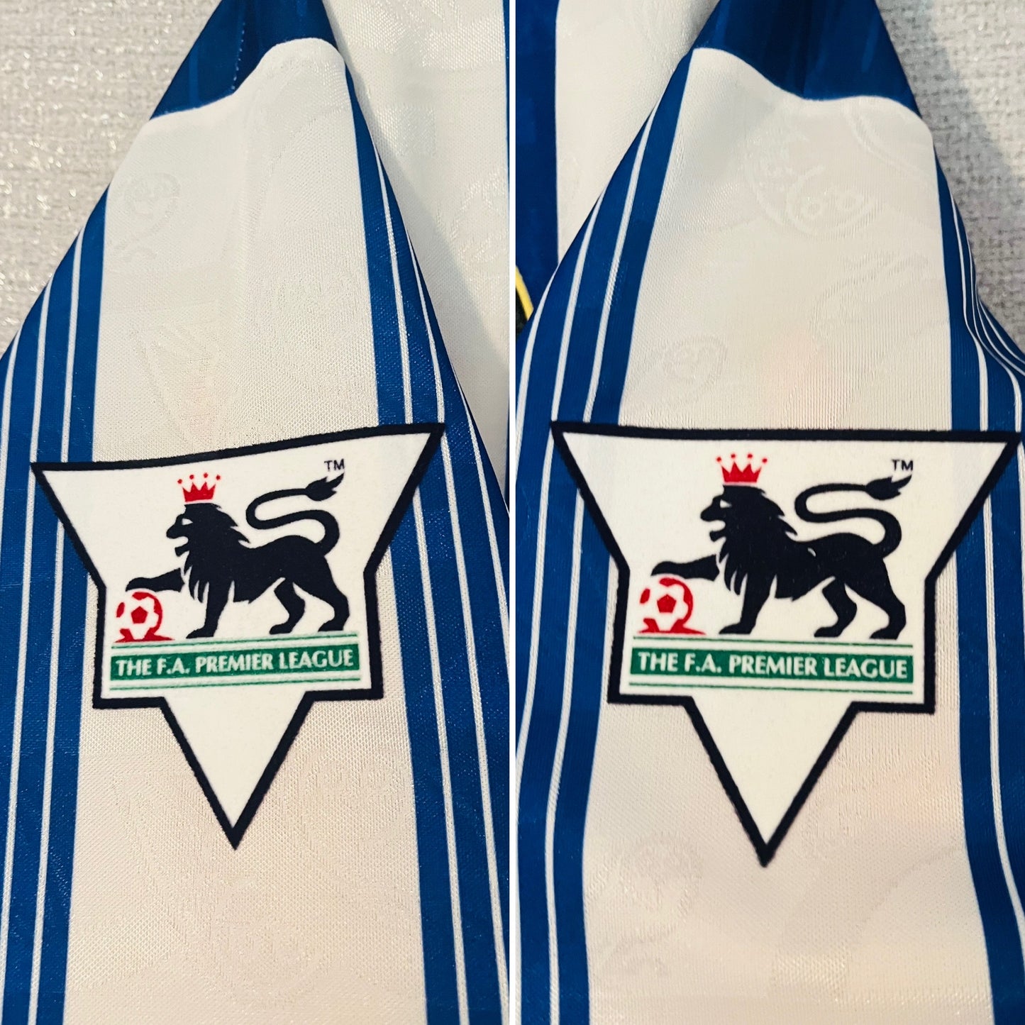 Sheffield Wednesday home football shirt 1993/95 Waddle Large
