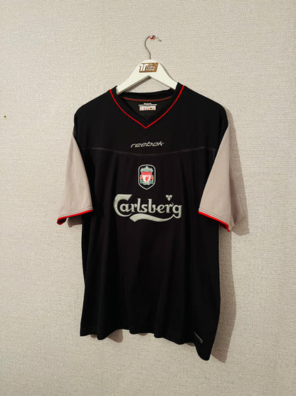 Liverpool away football shirt 2002/03 Gerrard Large