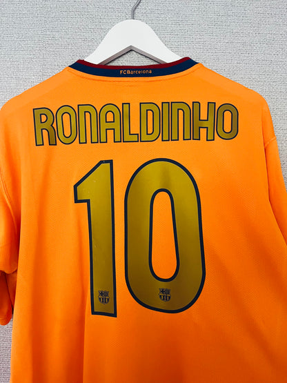 Barcelona away football shirt 2006/08 Ronaldinho XL