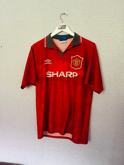 Manchester United home football shirt 1994/95 Cantona Large