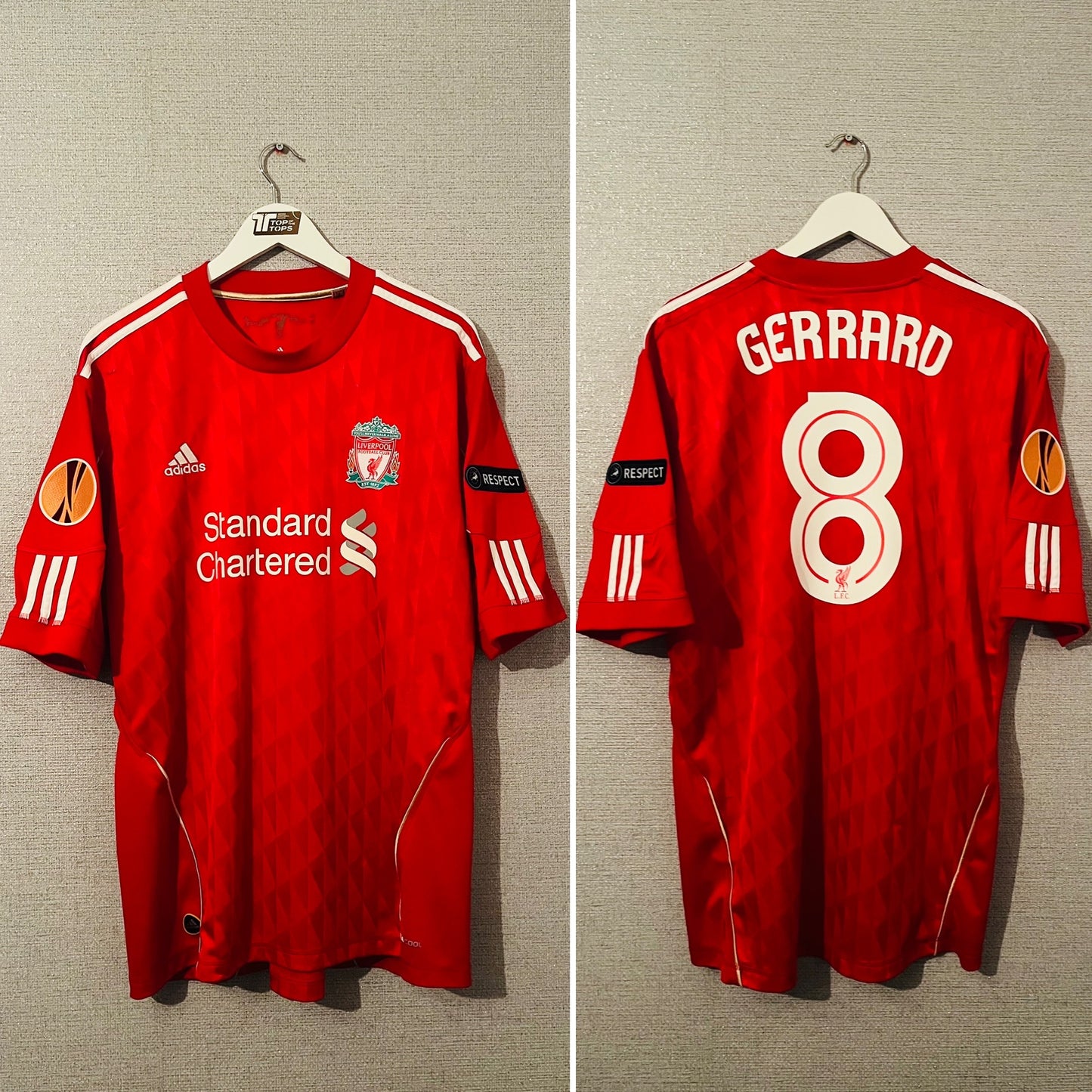 Liverpool home football shirt 2010/12 Gerrard XL