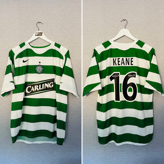 Glasgow Celtic home football shirt 2005/07 Keane Large