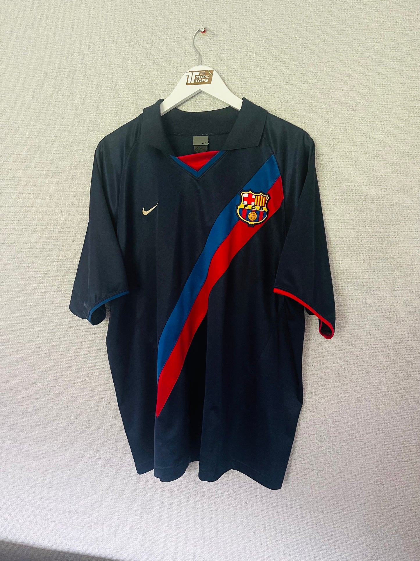 Barcelona away football shirt 2003/04 Ronaldinho XL