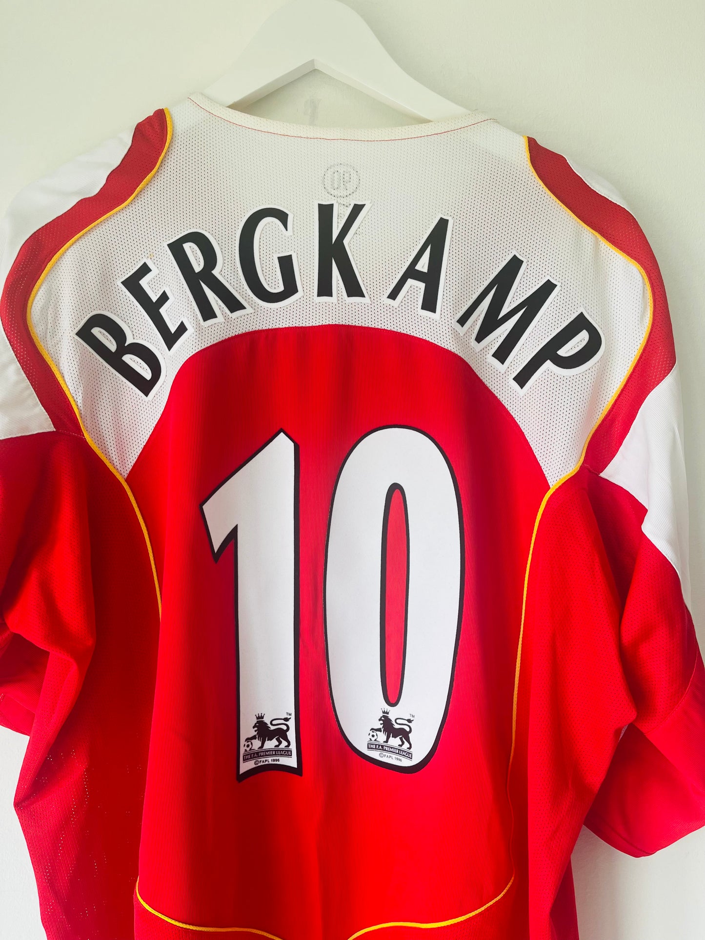 Arsenal home football shirt 2004/05 Bergkamp XXL