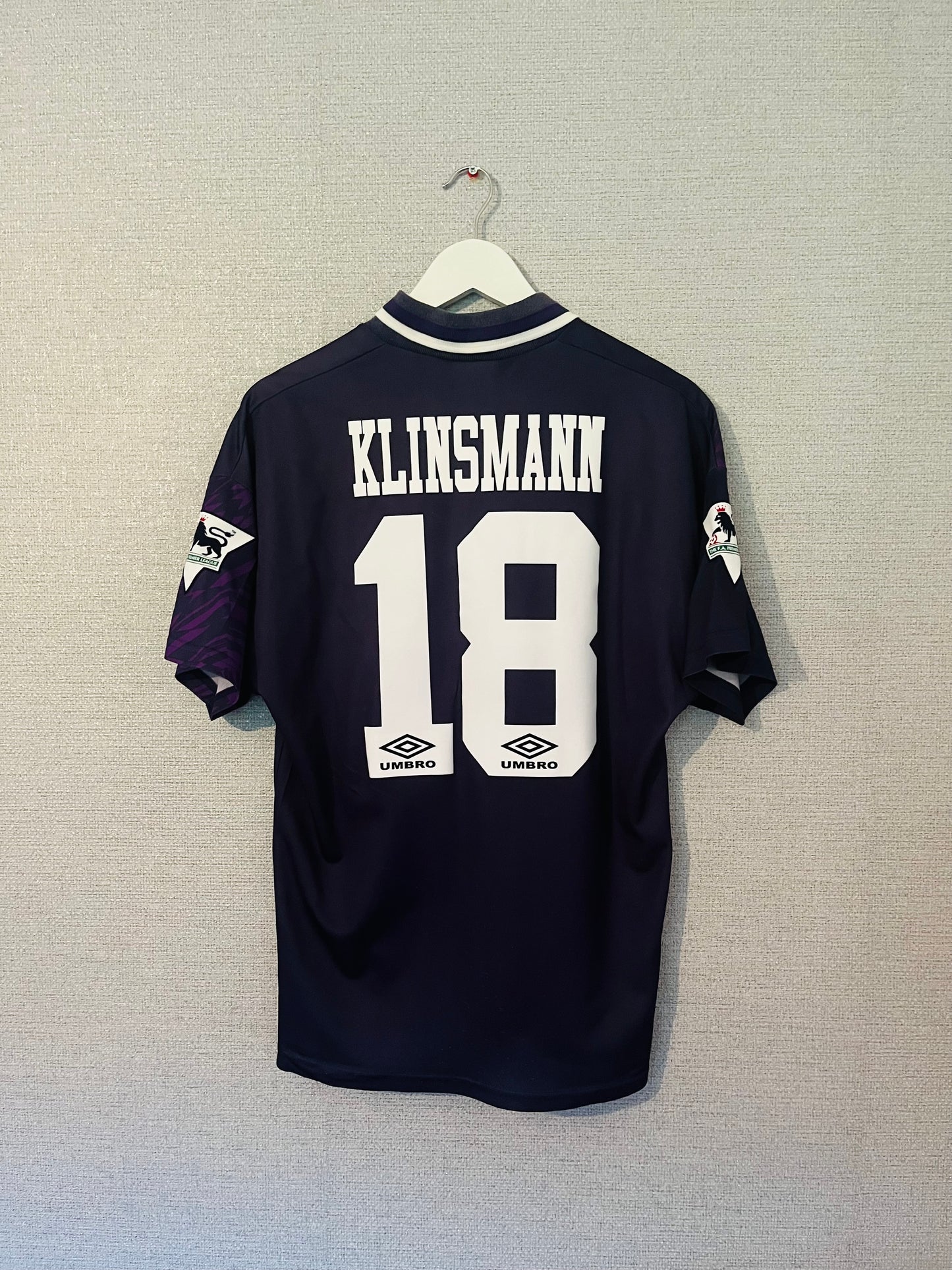Tottenham Hotspur away football shirt 1994/95 Klinsmann Medium