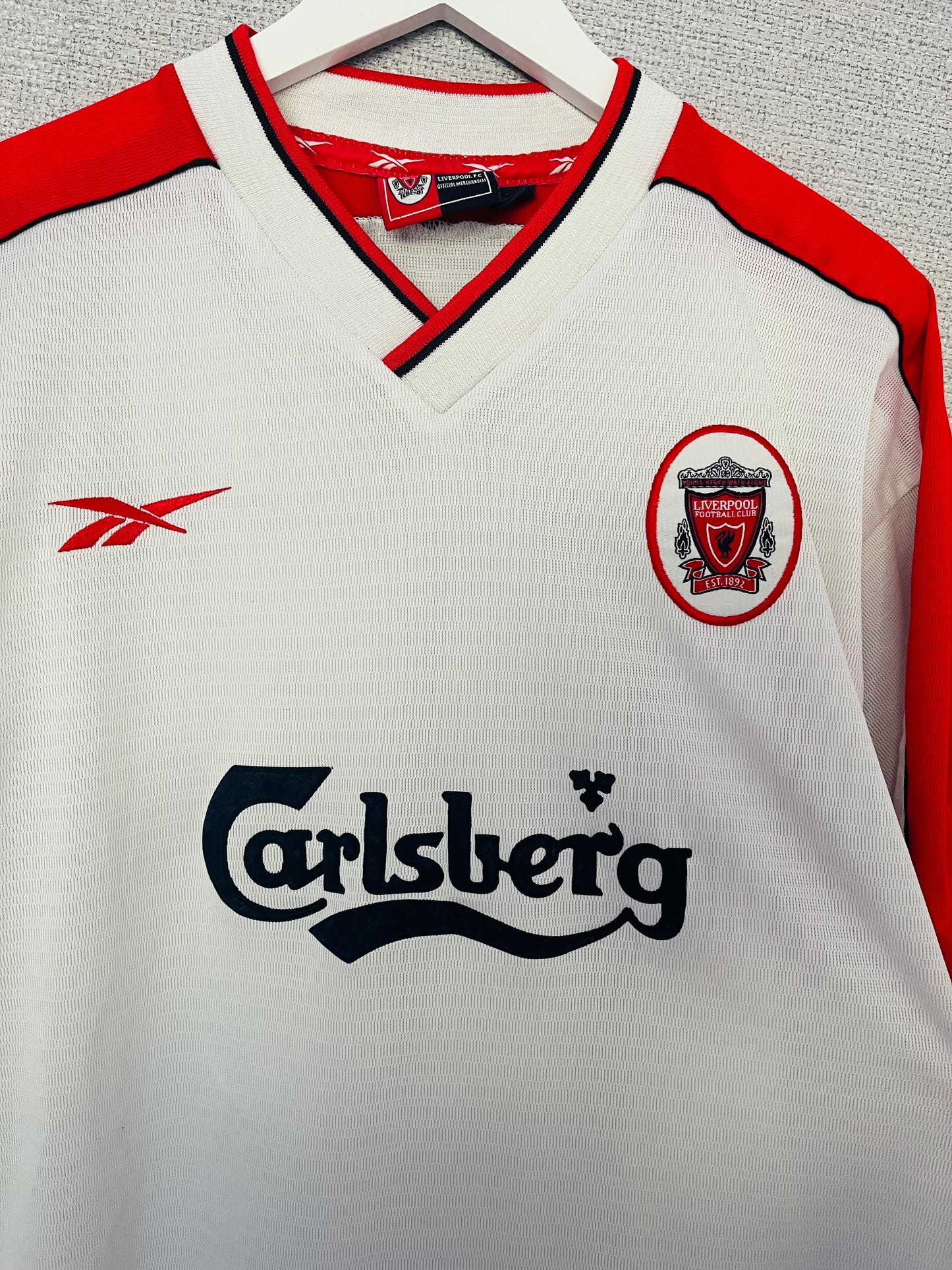 Liverpool away football shirt 1998/2000 Gerrard Large