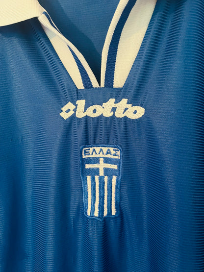 Greece home football shirt 2000/01 Karagounis Large