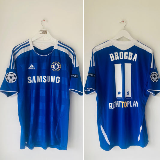 Chelsea home football shirt 2011/12 Drogba Large