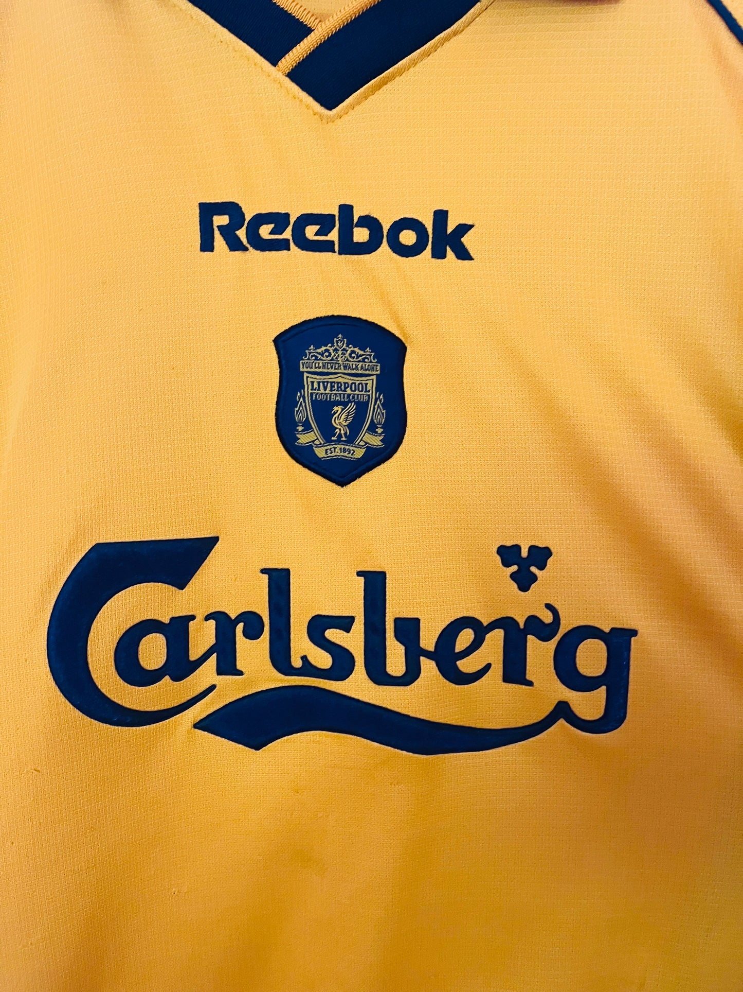 Liverpool away football shirt 2000/02 Litmanen Medium