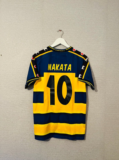 Parma home football shirt 2001/02 Nakata Large
