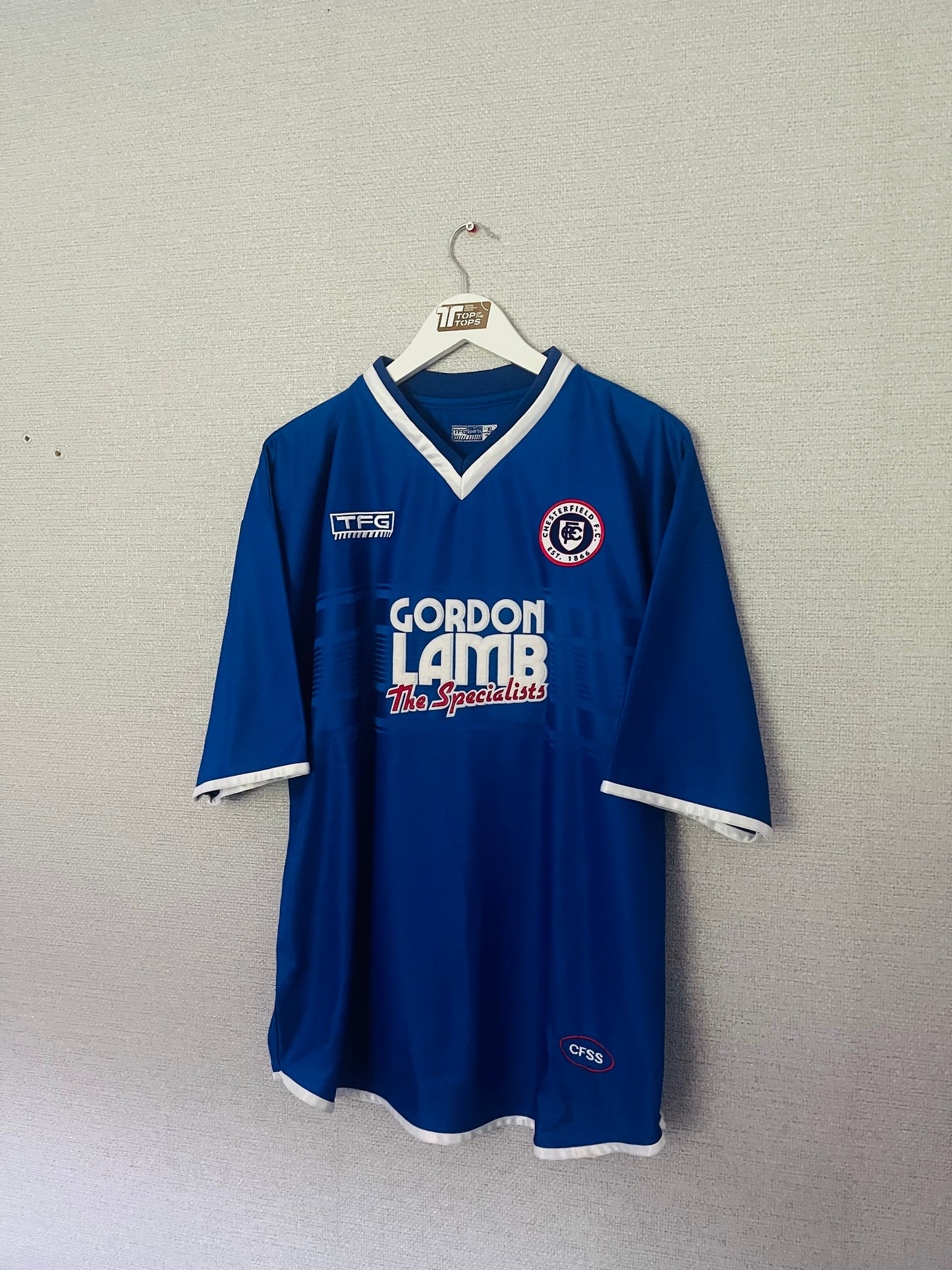 Chesterfield home football shirt
2001/02 XL