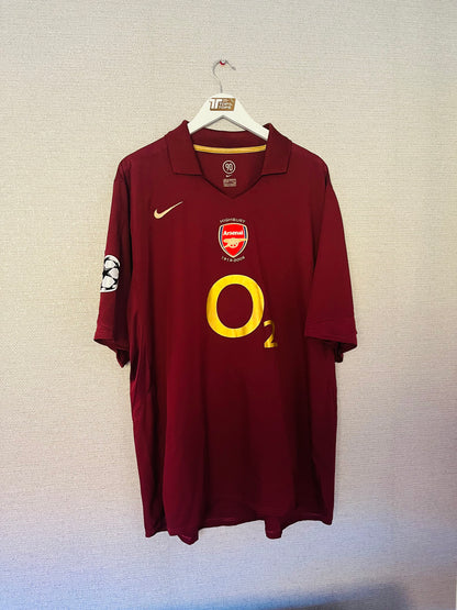 Arsenal home football shirt 2005/06 Bergkamp XXL