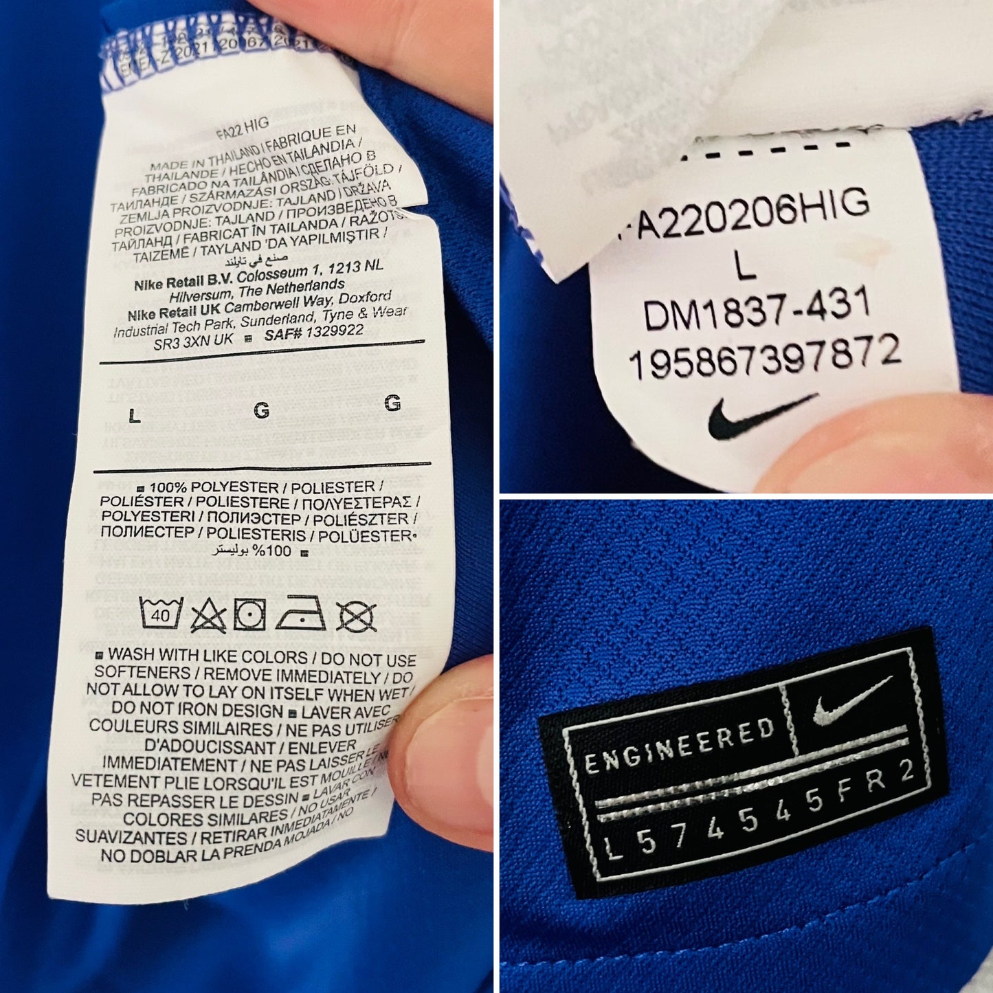 Tottenham Hotspur Spurs away football shirt 2022/23 Romero Large BNWTs