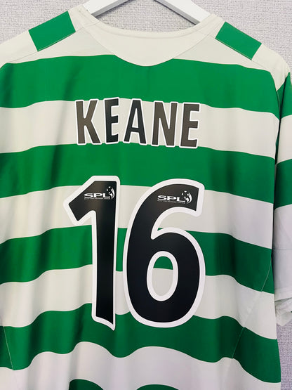 Glasgow Celtic home football shirt 2005/06 Keane XL