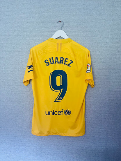 Barcelona fourth Senyera football shirt 2019/20 Suarez Medium