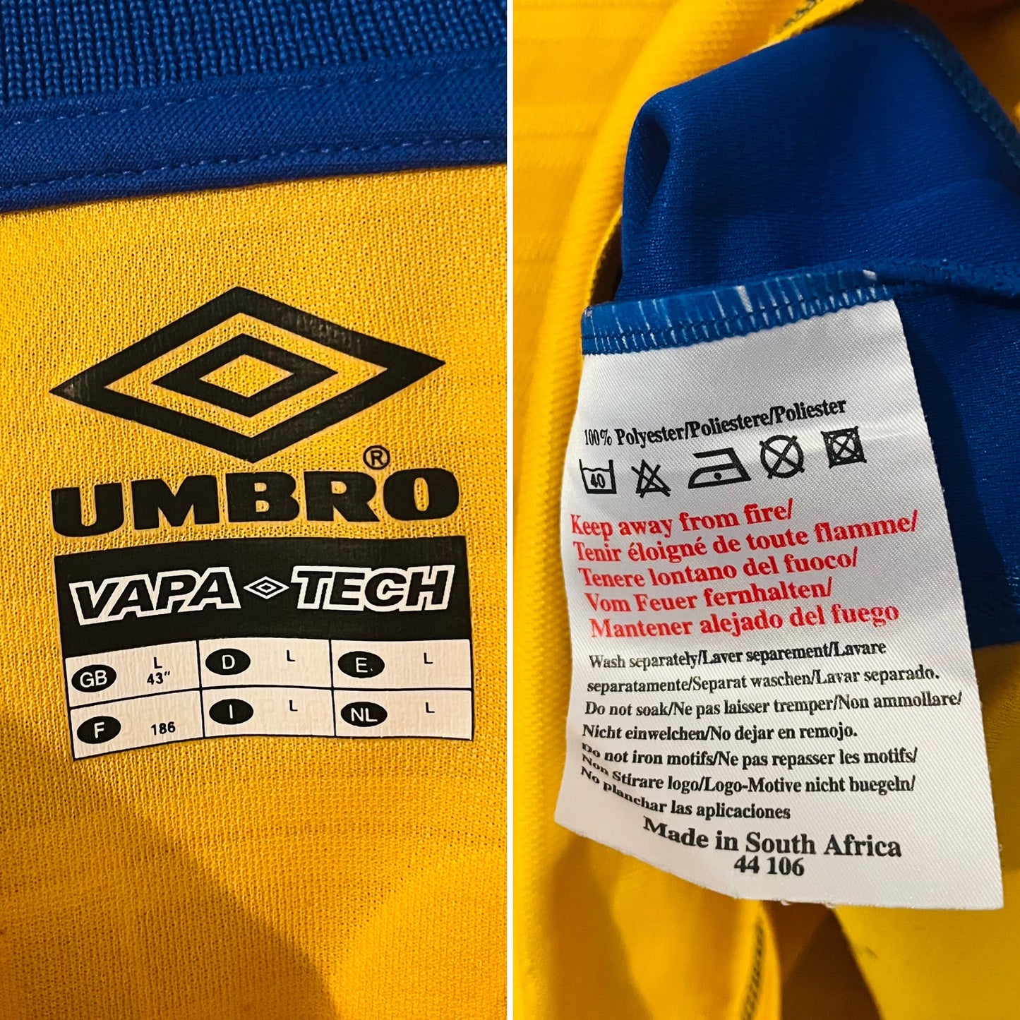 Chelsea away football shirt 2000/02 Zola Large