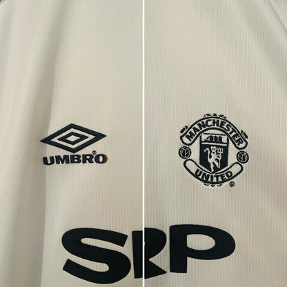 Manchester United away football shirt 1999/2000 Stam XL