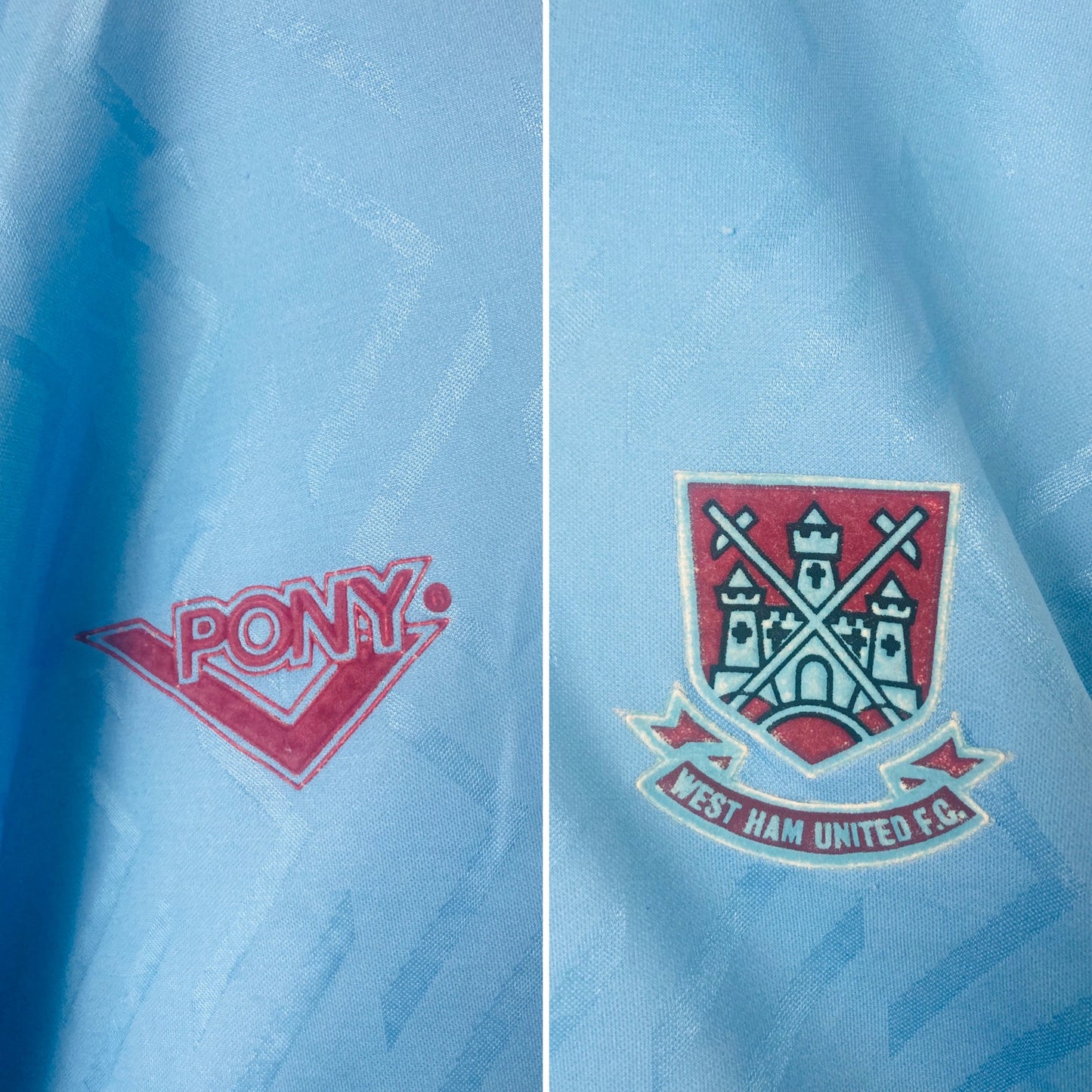West Ham United away football shirt 1993/95 Large