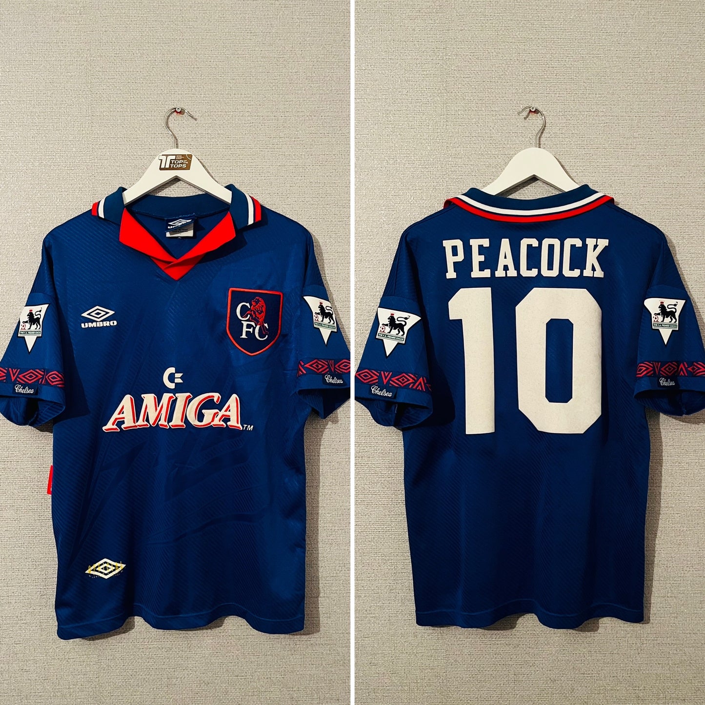 Chelsea home football shirt 1993/94 Peacock Medium