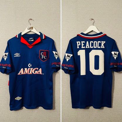 Chelsea home football shirt 1993/94 Peacock Medium