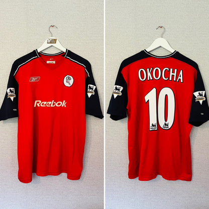 Bolton Wanderers away football shirt 2003/04 Okocha L/XL