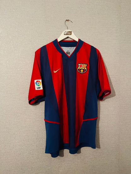 Barcelona home football shirt 2002/04 Iniesta Large