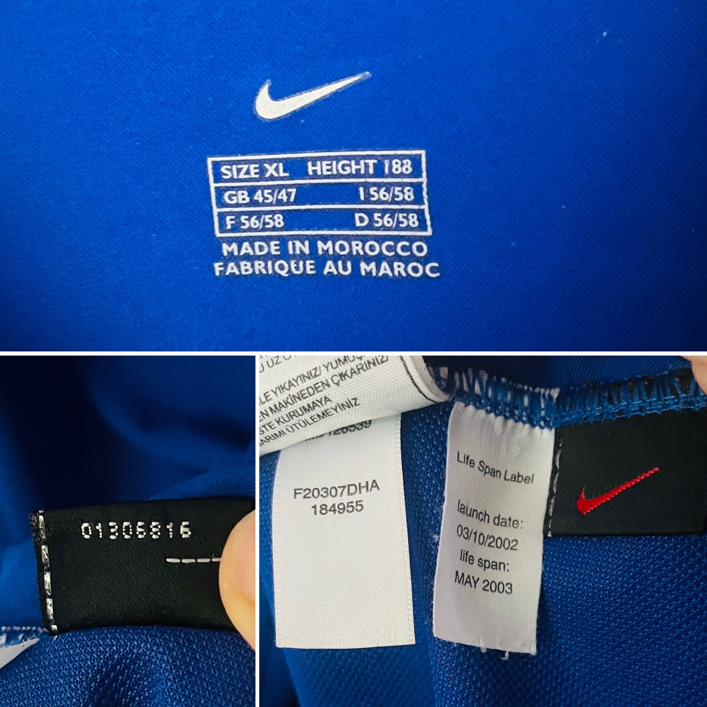 Manchester United third football shirt 2002/03 Van Nistelrooy XL