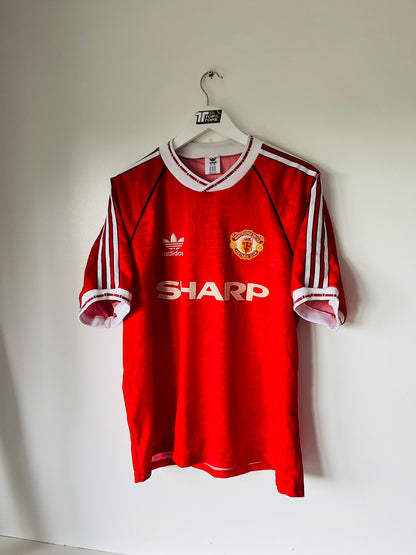 Manchester United home football shirt 1990/92 Large