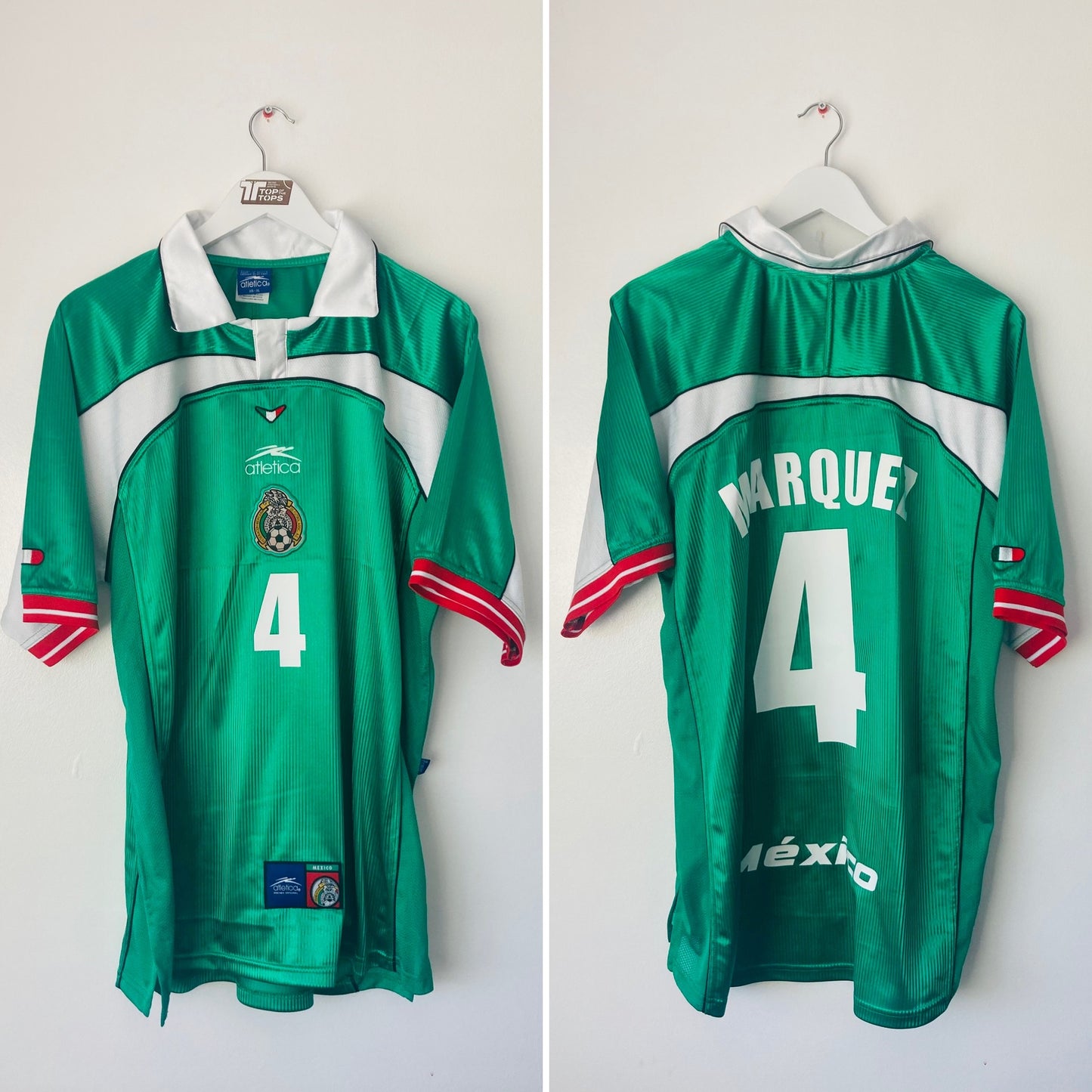 Mexico home football shirt 2000/01 Marquez XL