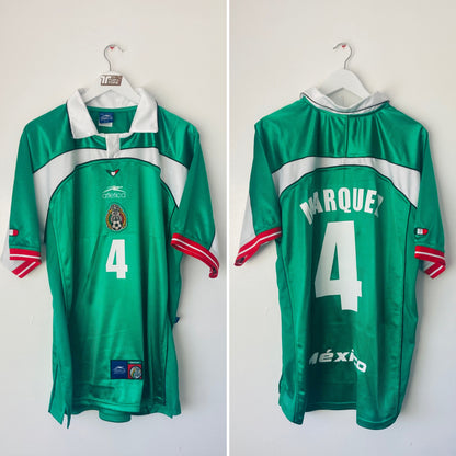 Mexico home football shirt 2000/01 Marquez XL