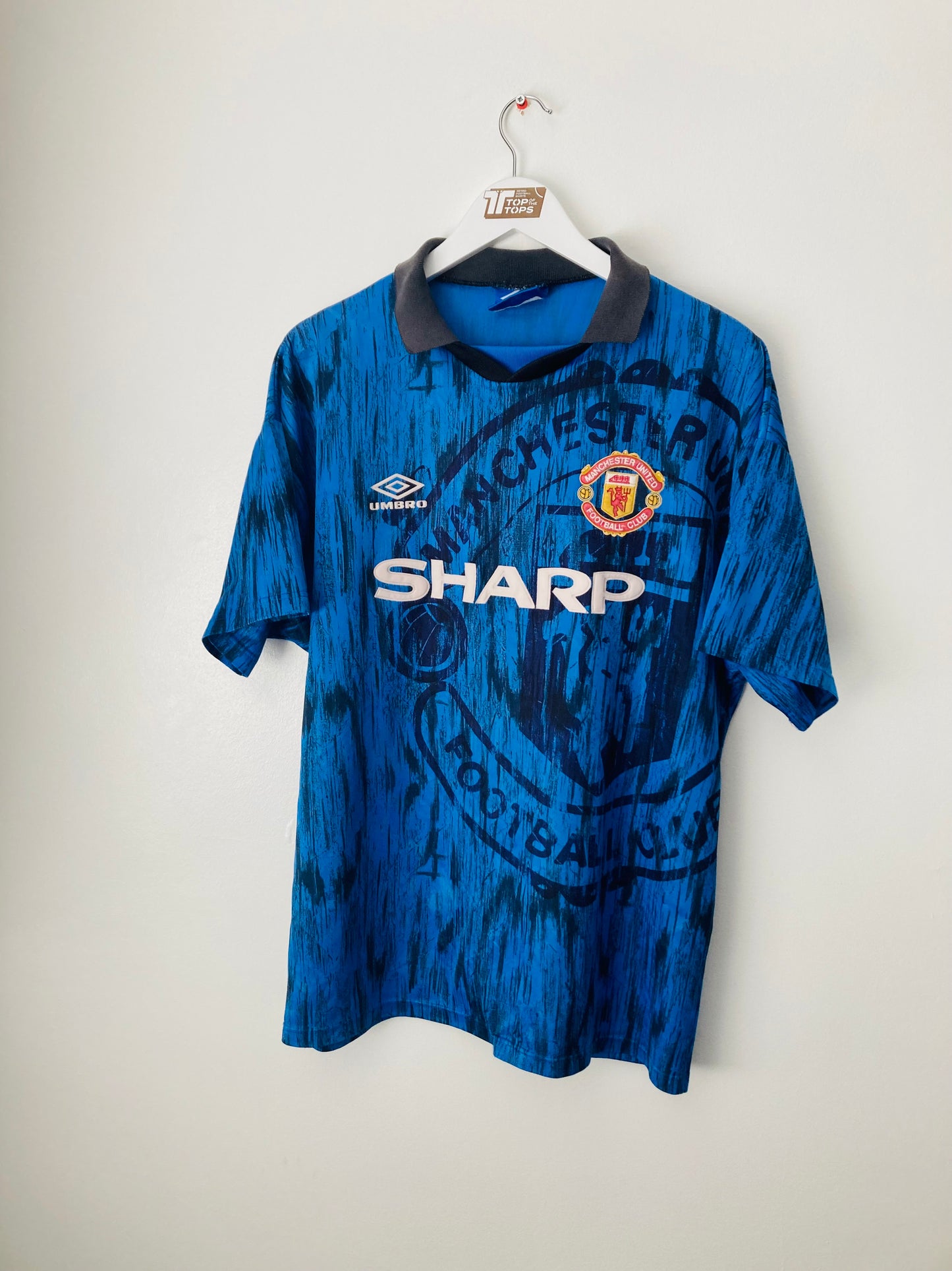 Manchester United away football shirt 1992/93 Cantona Large