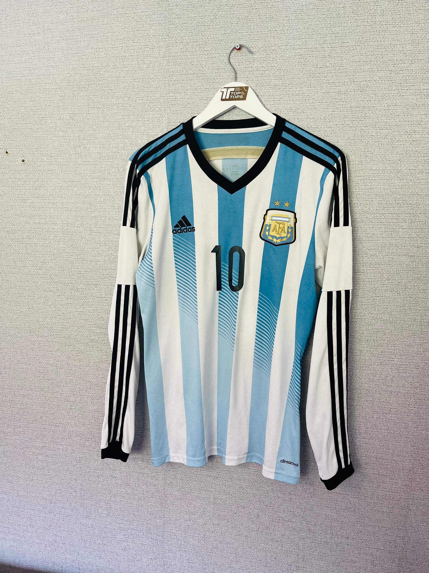 Argentina home football shirt     W/C 2014 Messi Medium