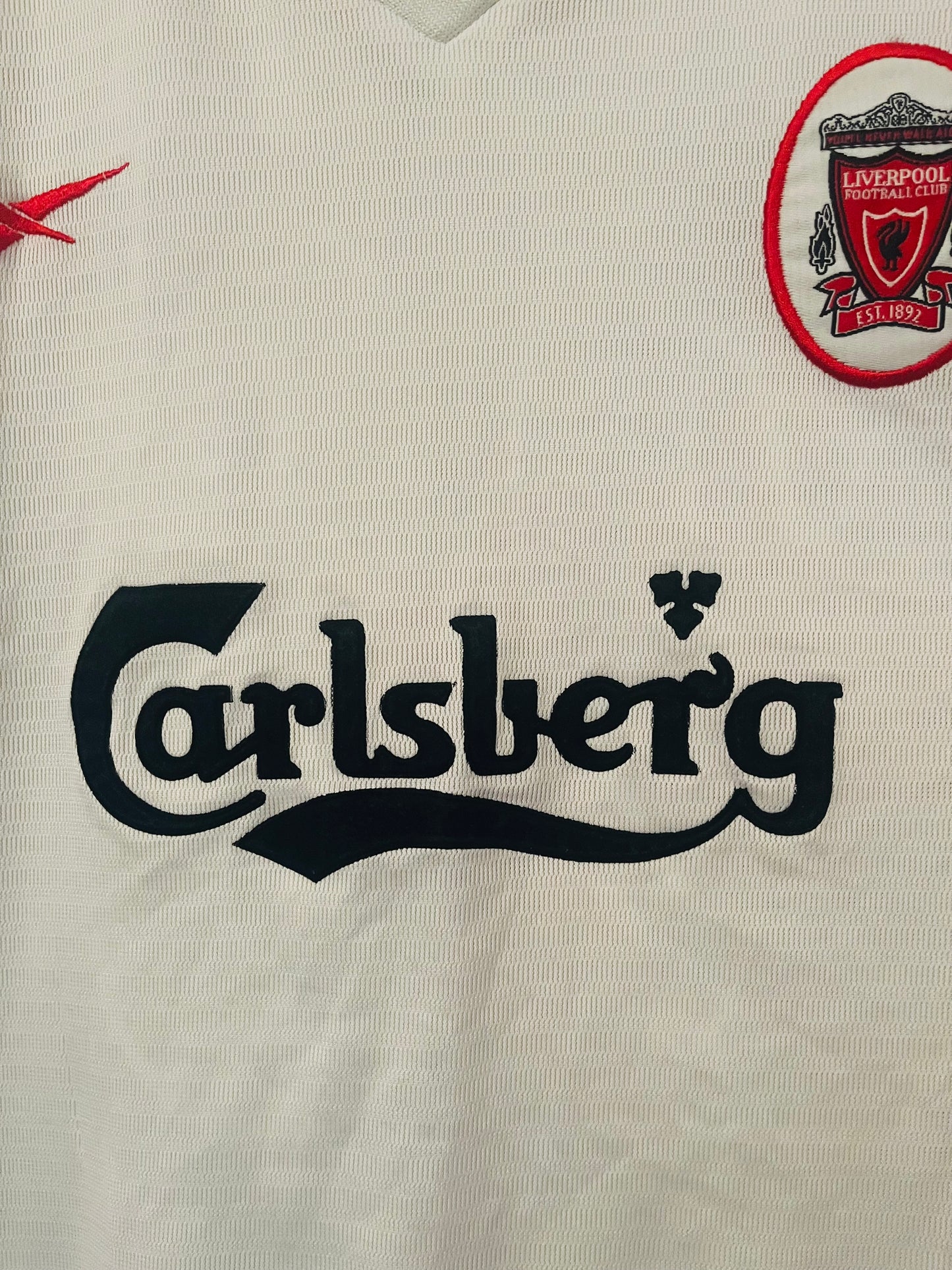Liverpool away football shirt 1998/2000 Gerrard Medium