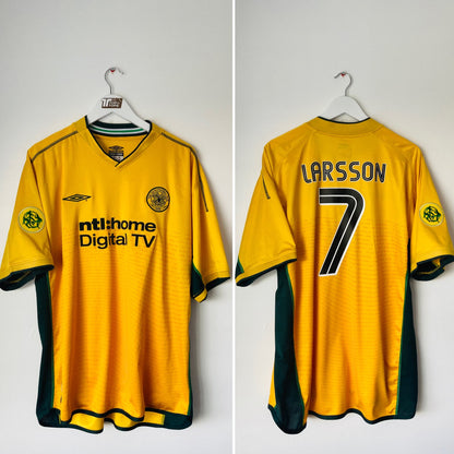 Glasgow Celtic away football shirt
2002/03 Larsson XL